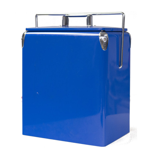 Blue 17L Metal Cooler Boxes